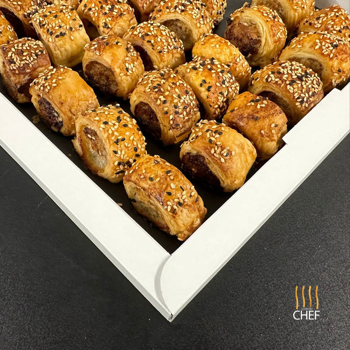 breakfast canapes sausage rolls finger food delivered to your door