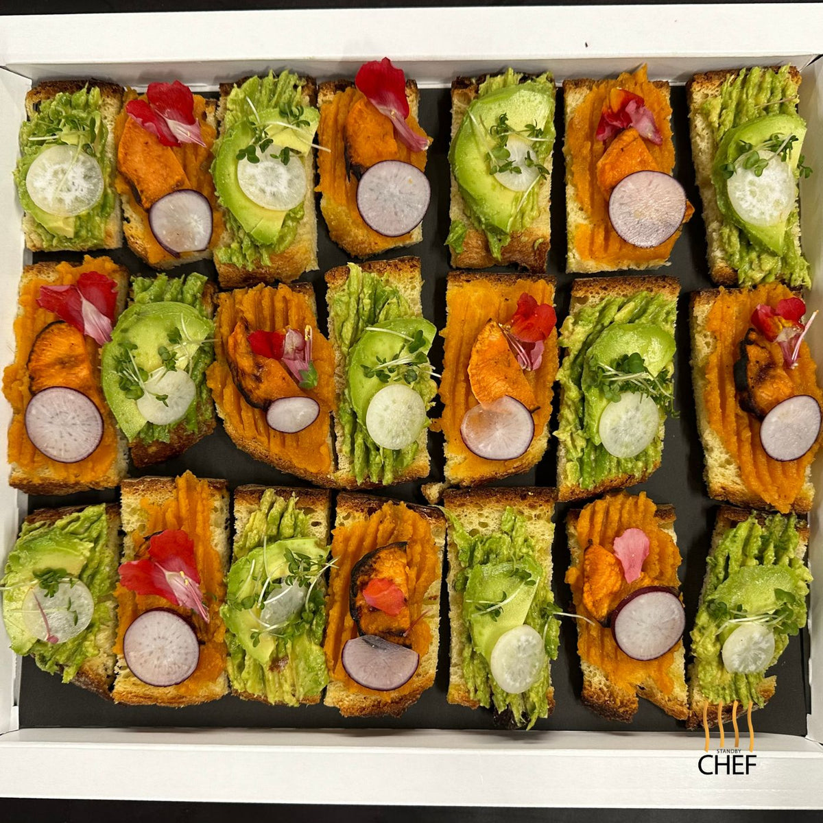 Avocado And Sweet Potato Crostino Finger Food Buffet Catering Delivery avocado-and-sweet-potato-crostino-finger-food-buffet-catering-delivery