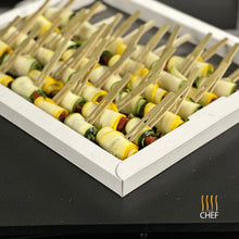 Load image into Gallery viewer, made to order Vegan plant based Canapes delivered to you in London