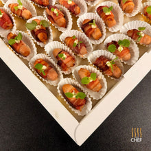 Load image into Gallery viewer, One tray contains 36 Christmas themed canapes