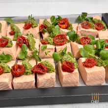 Load image into Gallery viewer, Poached Salmon with Salsa Verde and Watercress Mayo