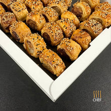 Load image into Gallery viewer, breakfast canapes sausage rolls finger food delivered to your door
