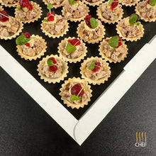 Load image into Gallery viewer, One tray contains 30 Turkey Canapes for Christmas
