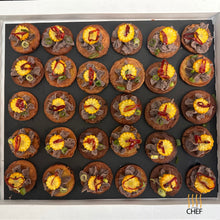Load image into Gallery viewer, Mexican inspired gluten free and vegan Canapes ready to serve and delivered to you in London

