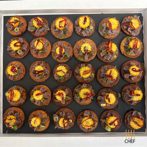 Mexican inspired gluten free and vegan Canapes ready to serve and delivered to you in London